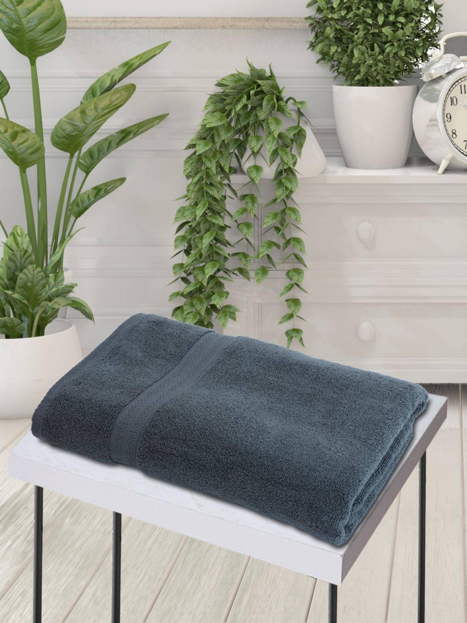 BIANCA Grey Ultra Soft Zero Twist 100% Cotton Towel