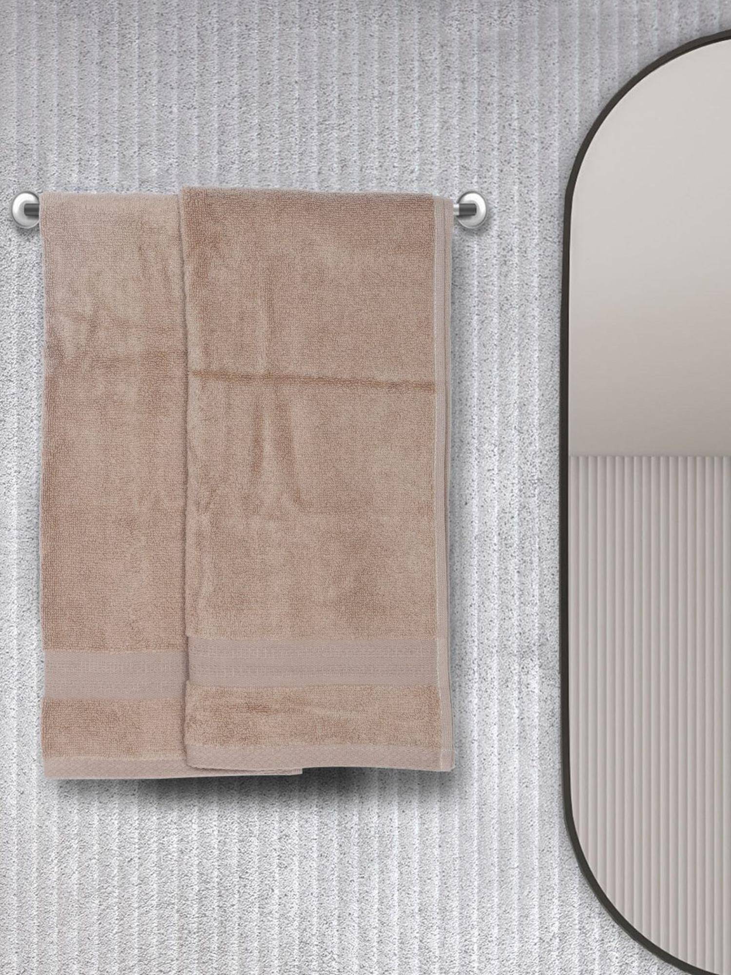 BIANCA Beige Ultra Soft Zero Twist 100% Cotton Towel (Pack of 2)