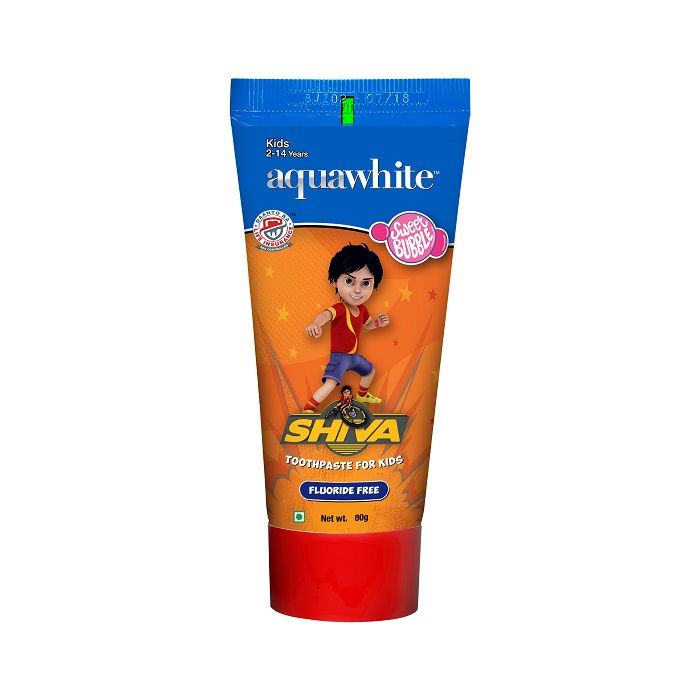 Aquawhite Shiva Toothpaste for Kids - Sweet Bubble