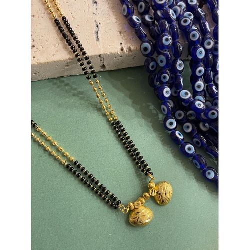 Fancy Long Mangalsutra Vati Design Traditional Marathi Style Long