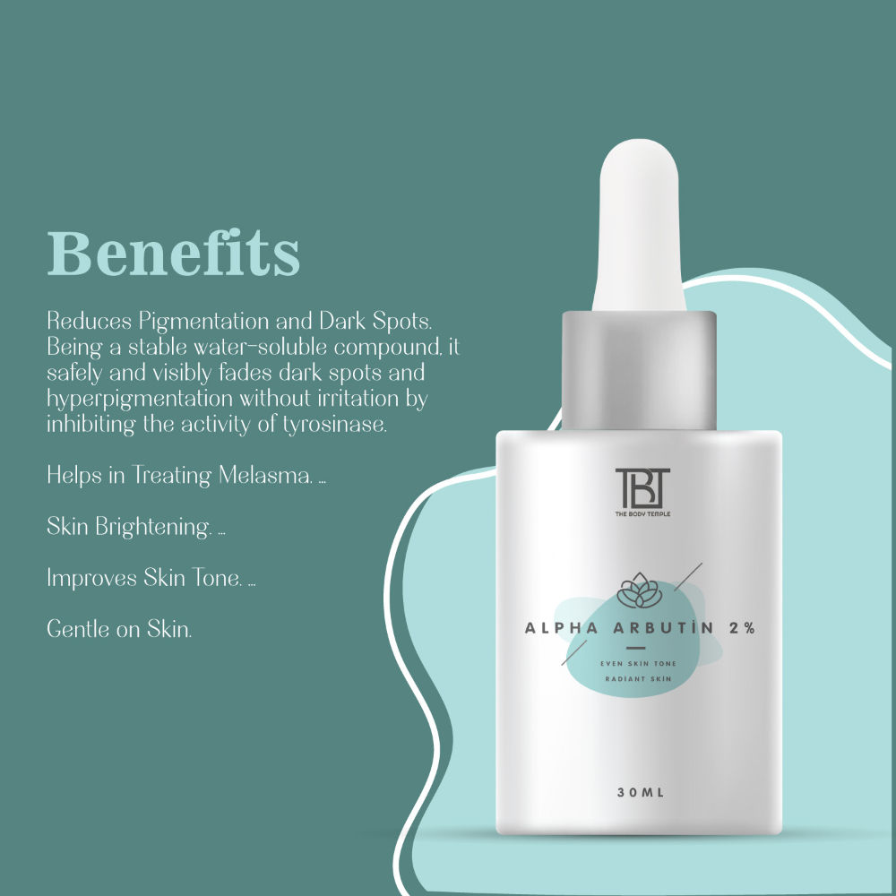 Buy The Body Temple Alpha Arbutin 2% Face Serum Online