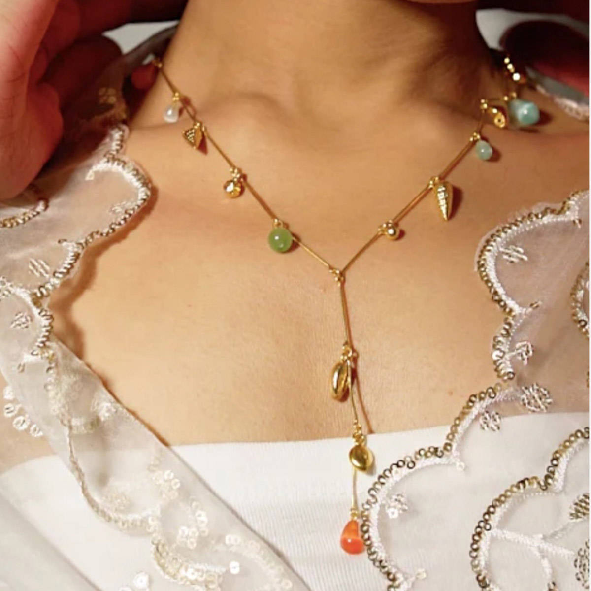 Tangerine Multi-Color Gaia Necklace