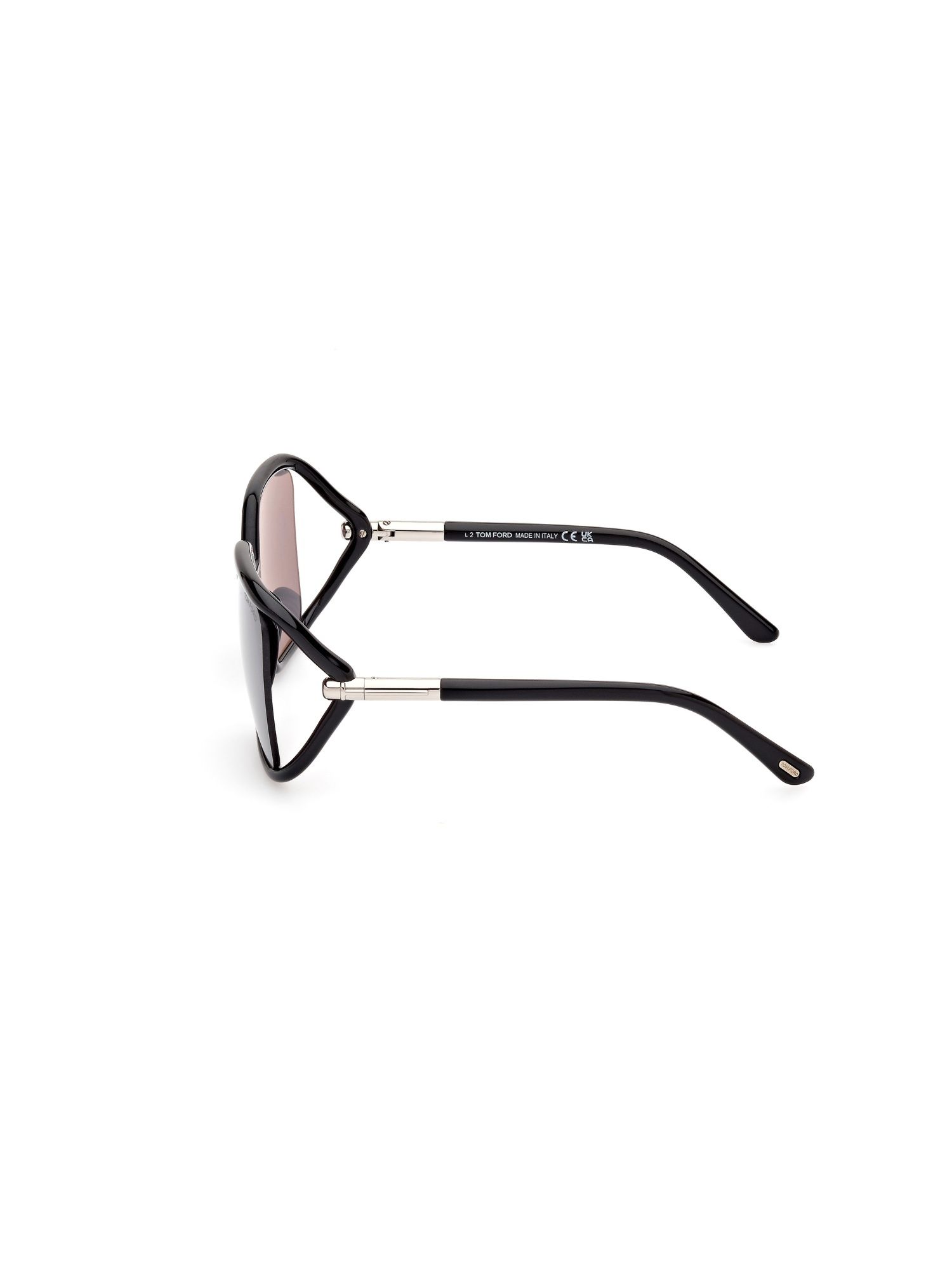 Buy Tom Ford Grey Lens Acetate Half Rim Women Sunglasses (60) Online