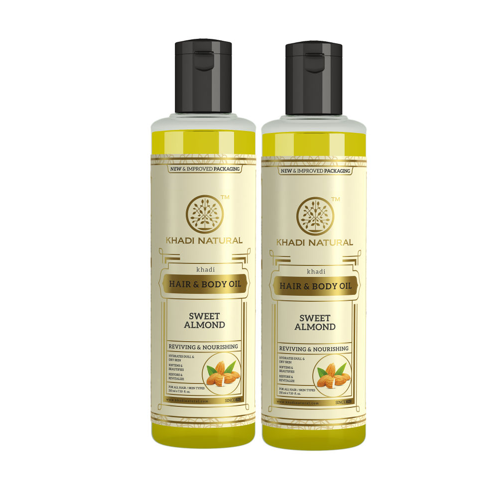 Khadi Natural Sweet Almond Hair & Body Oil