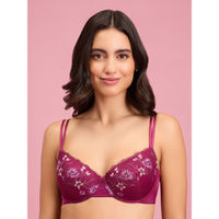 Demi Cup  la Vie en Rose Womens Unlined Cushioned Wire Bra Smooth