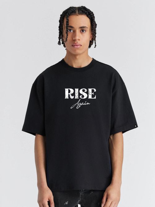 PRONK Rise Again Men Oversized Printed T-Shirt - Main Image