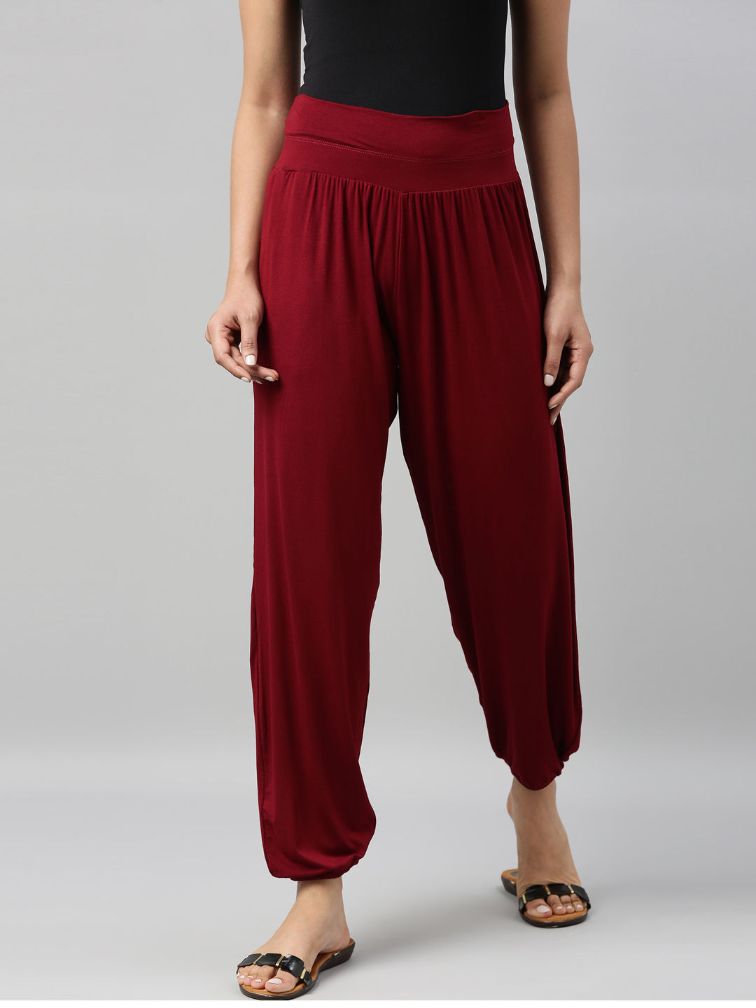 Go Colors Pants  Buy Go Colors Women Solid Baby Pink Ponte Wide Leg Pant  Online  Nykaa Fashion