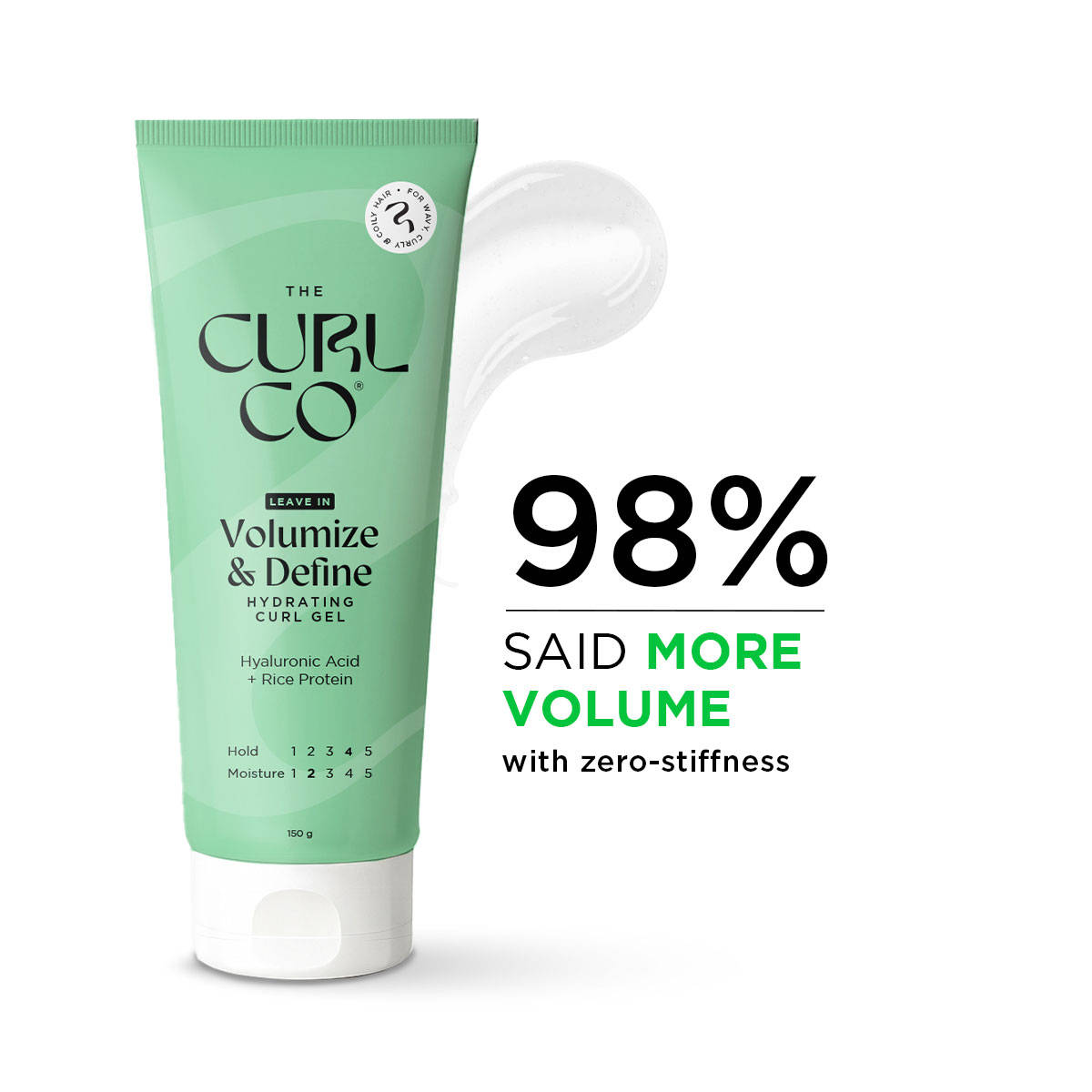 The Curl Co Volumizing & Defining Hydrating Curl Gel For Curly & Wavy Hair