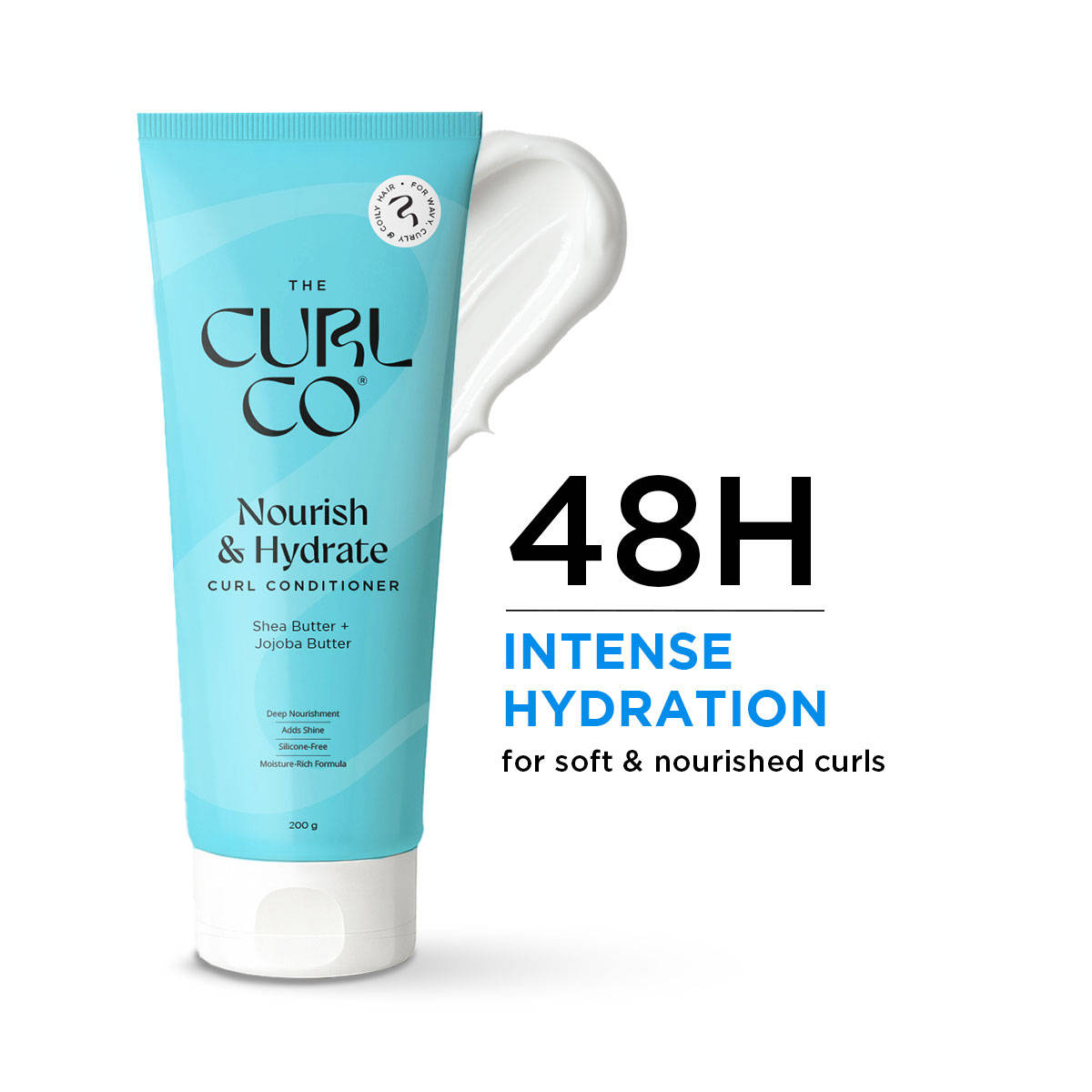 The Curl Co Conditioner For Curly & Wavy Hair – Nourishing, Hydrating & Frizz Control