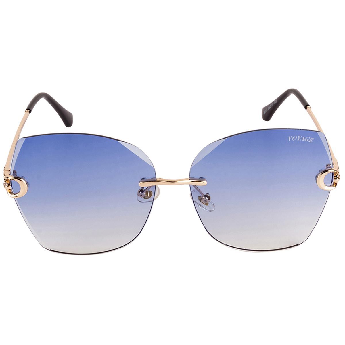 Oversized blue sales sunglasses