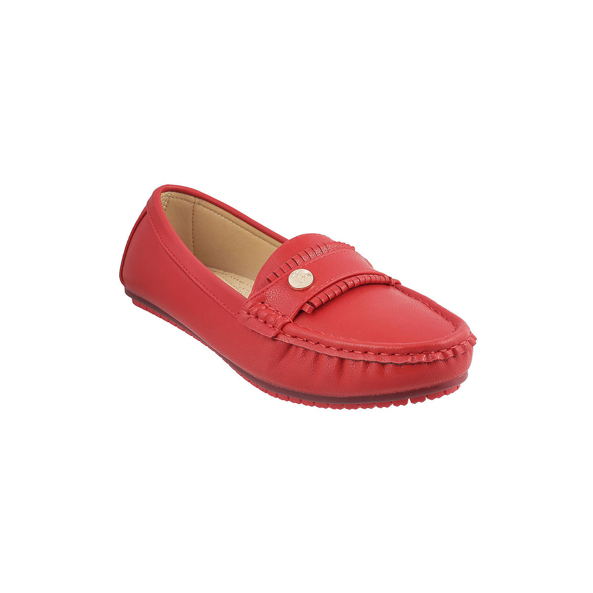 mochi red loafers