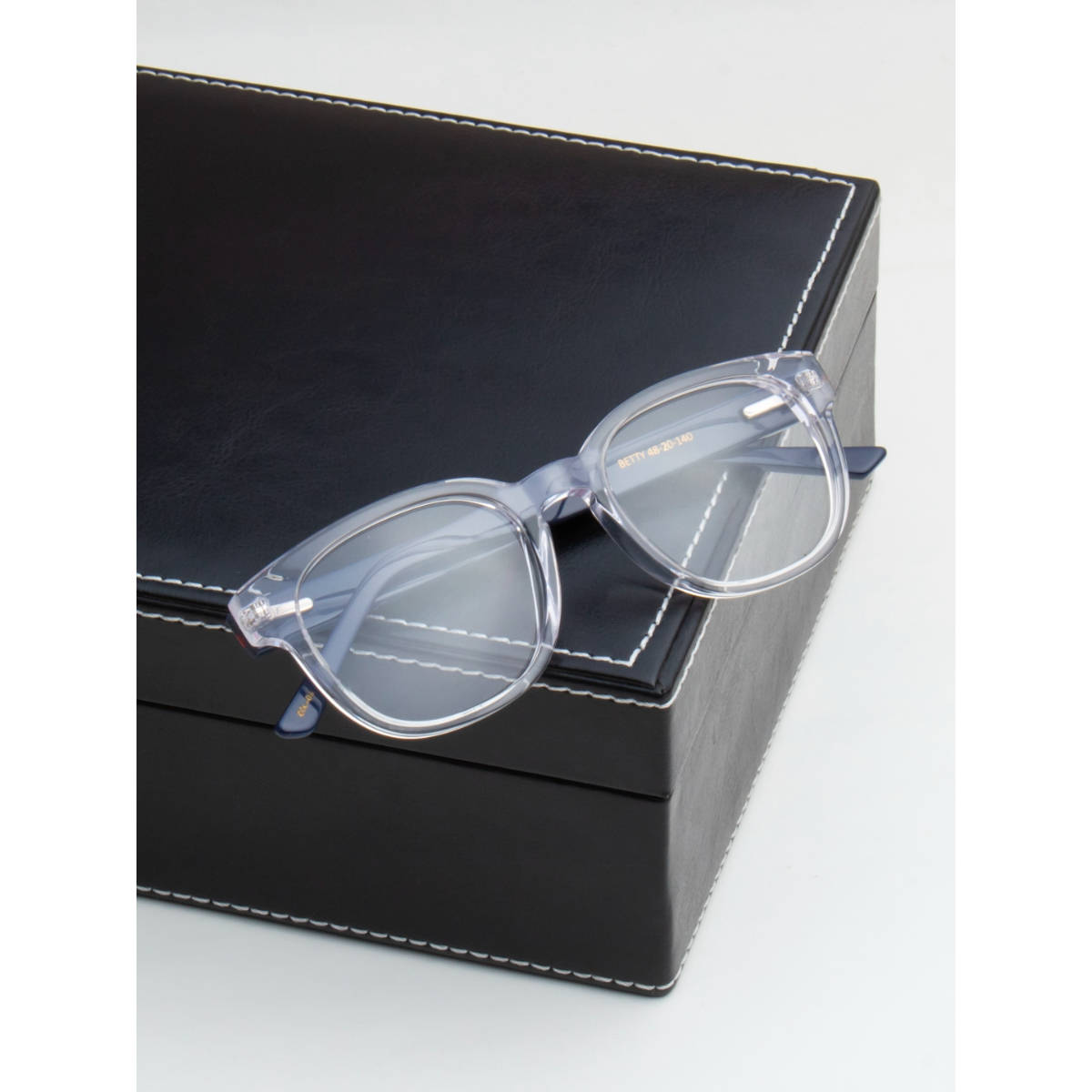 TED SMITH Unisex Full Rim Clear Square Frame