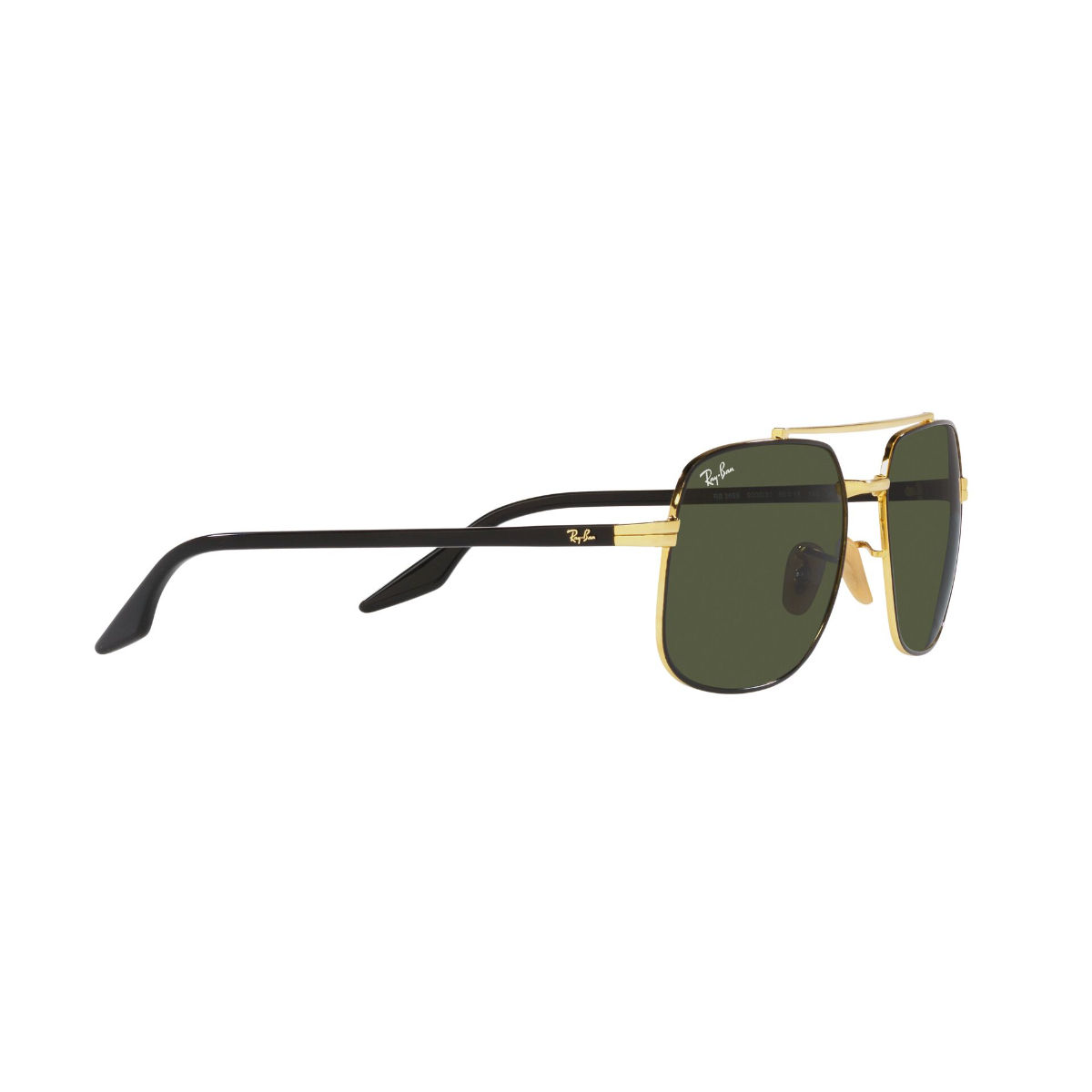 Buy Ray-Ban Black On Arista Sunglasses (0RB3699-Square-Gold Frame-Green ...
