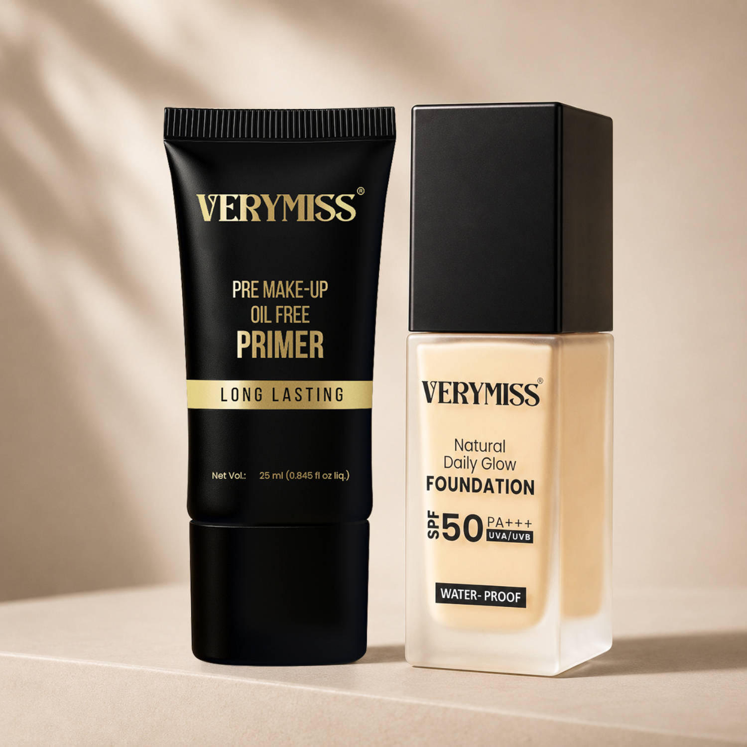 Verymiss Foundation + Oil Free Primer Fair Tone (VMFD06-01, VMPR02)