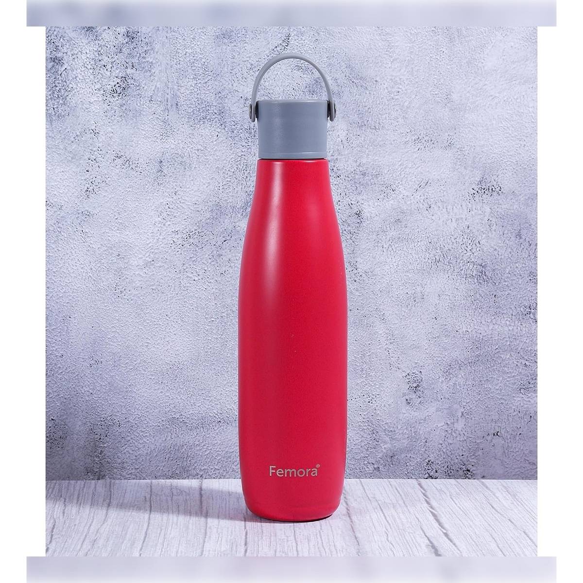 Femora Stainless Steel Pure Quench Vessel Vacuum Insulated Water Bottle 700 ML Red
