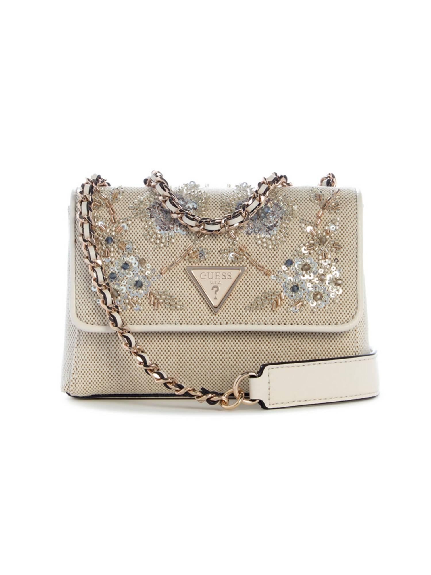 Guess Giully Women Snap Button Embellished Mini Crossbody Bag