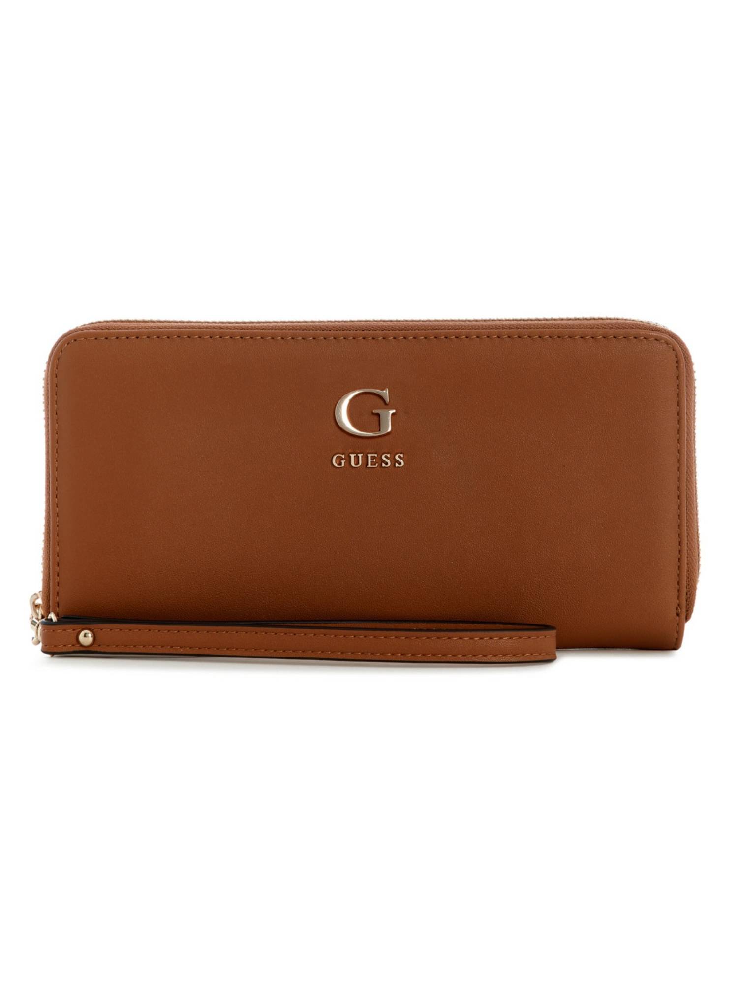 Guess Coleen Brown Women Zipper Solid Wallet