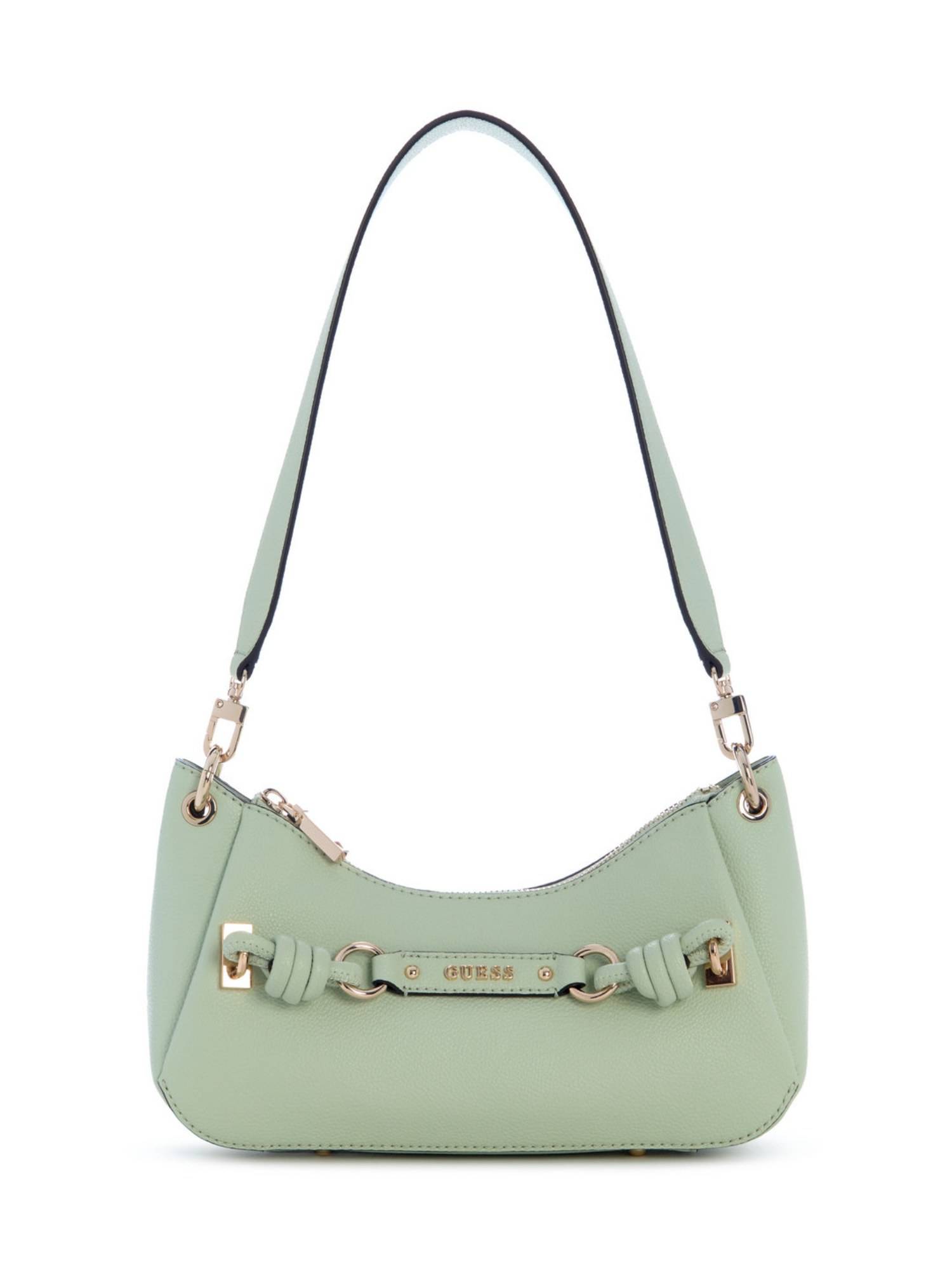 Guess Camelia Green Women Zipper Solid Shoulder Bag