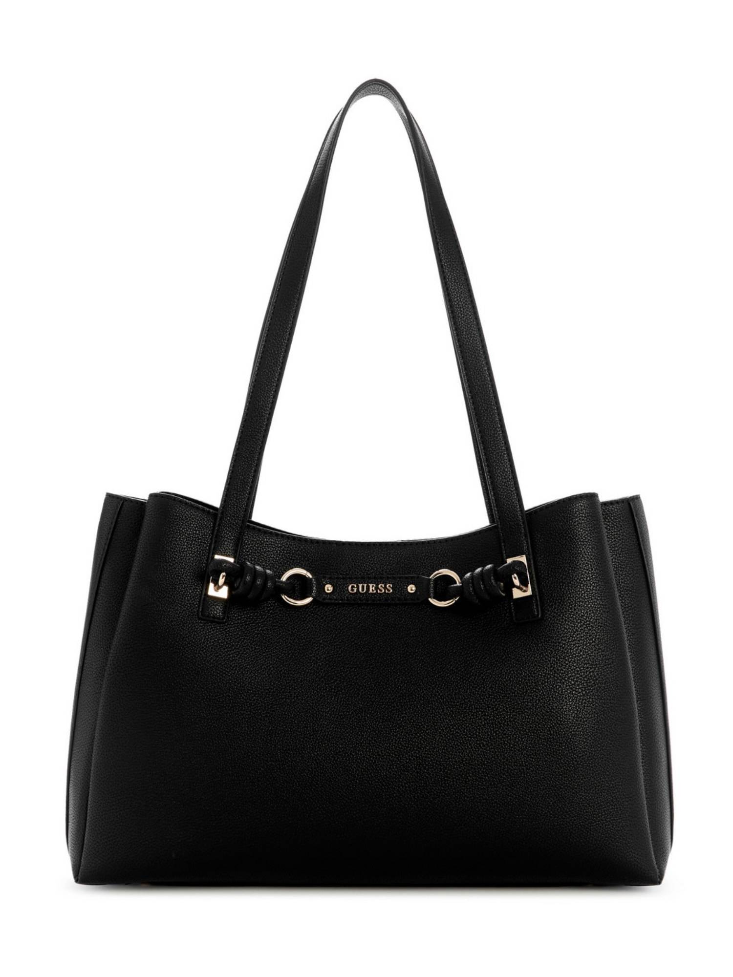 Guess Camelia Black Women Zipper Solid Shoulder Bag