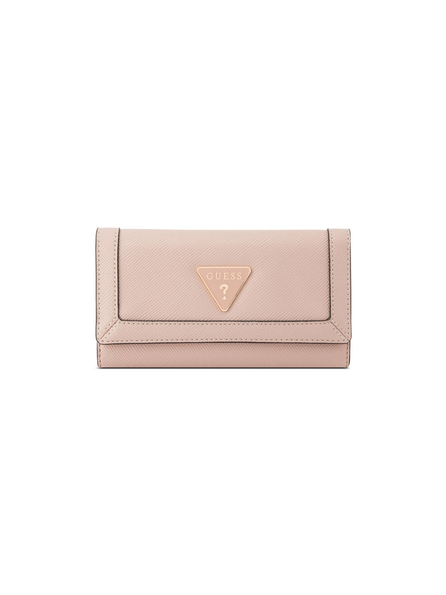 Guess Cadence Pink Women Textured Trifold Wallet
