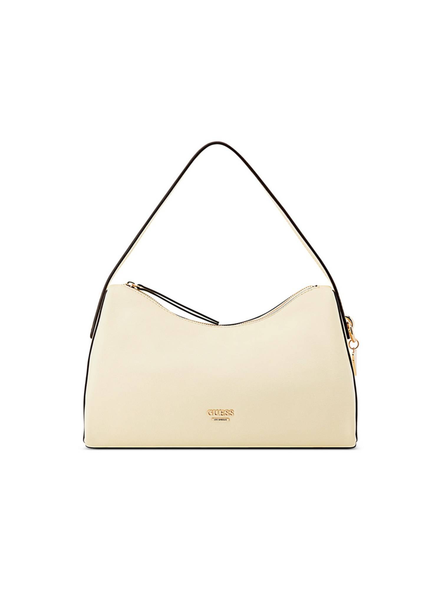 Guess Jasmin Cream Women Zipper Solid Hobo Bag