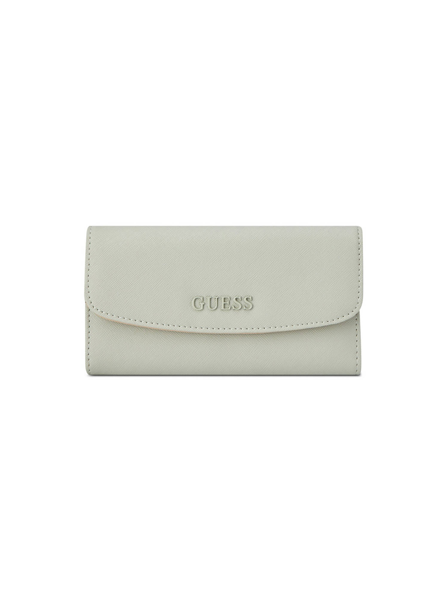 Guess Remy Women Snap Textured Trifold Wallet