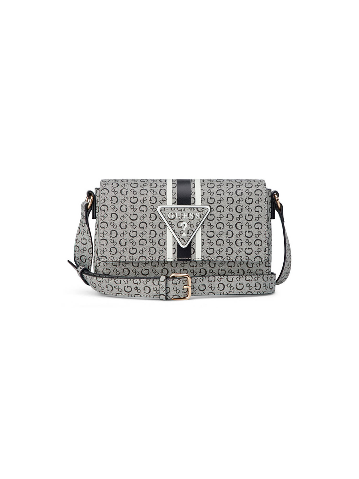 Guess Tabitha Black Women Snap Button Printed Crossbody Bag