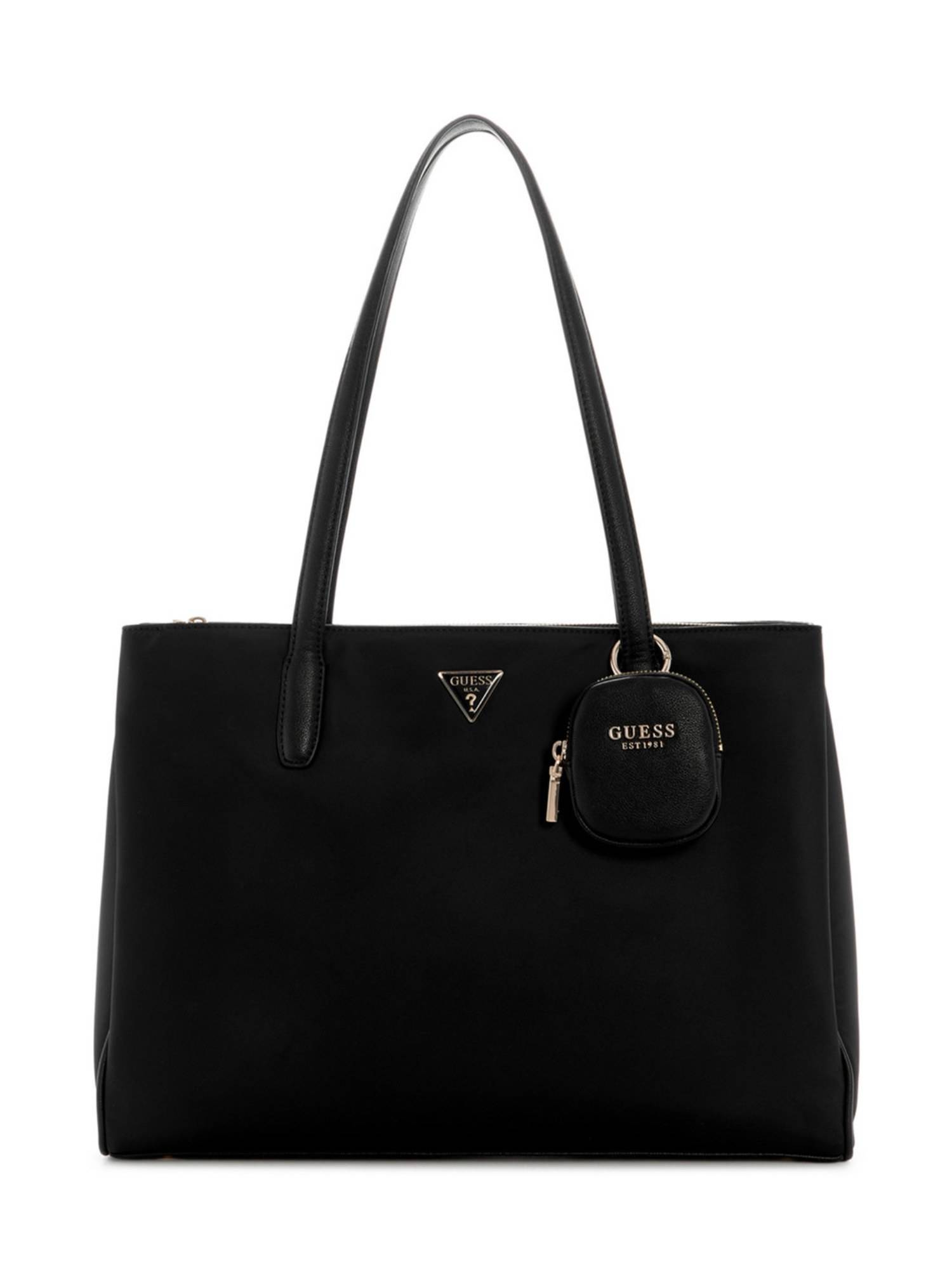 Guess Power Play Women Zipper Solid Shoulder Bag