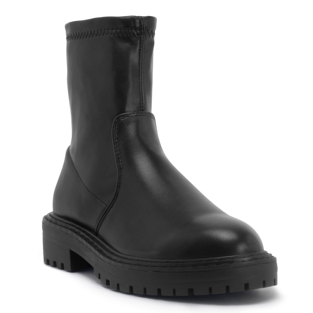 London Rag Solid Black Casual Boots (EURO 36)