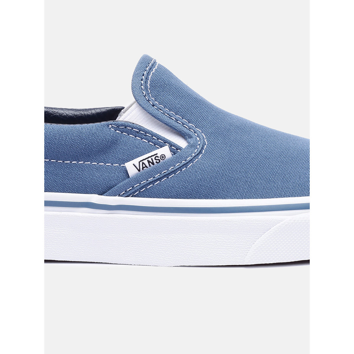 Mens blue slip store on vans