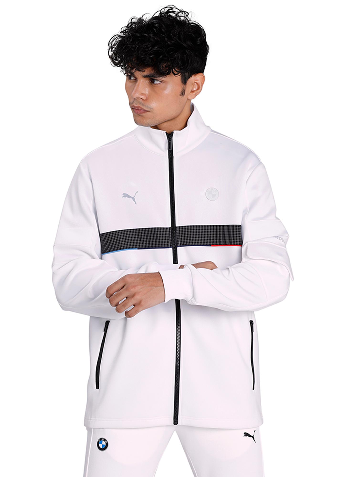puma bmw jacket white