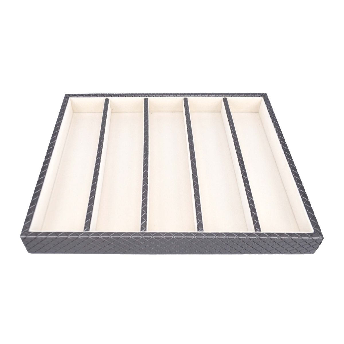 Premsons Leatherette Layer 5 Section Womens Jewellery Tray For