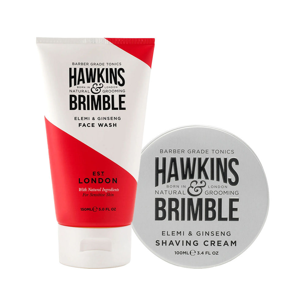 Hawkins & Brimble Shaving Cream & Face Wash Combo