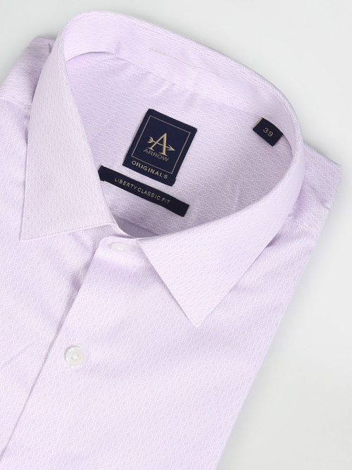 Buy Arrow Purple Liberty Classic Fit Twill Formal Shirt Online