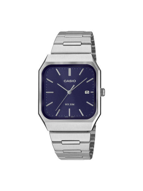 Casio ENTICER Men Analog Blue Dial Rectangular Shape Watch  MTP-B185D-2A1VDF-(M)