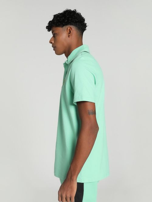 Puma Ferrari Race Mens Turquoise Polo T-Shirt