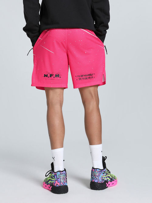 Buy Puma Rtg Interlock 10 Men Pink Shorts Online