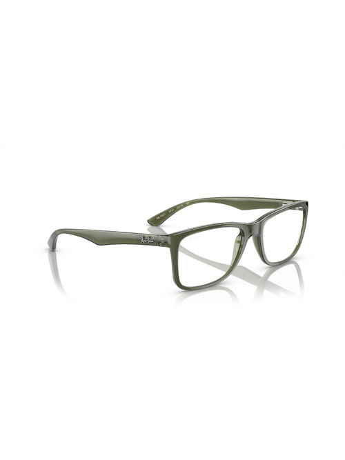 Ray-Ban Square Green Frame With Transparent Lens 0Rx7027I