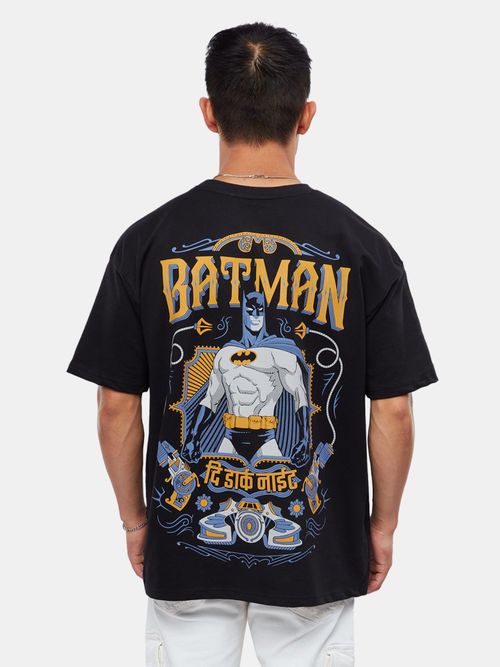 DC Comics Dark Knight T-Shirt, Noir (Black Blk), (Taille Fabricant: Small) Homme
