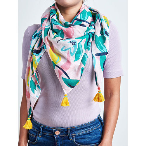 Buy Chumbak Multi Color Grove Printed Square Scarf Online