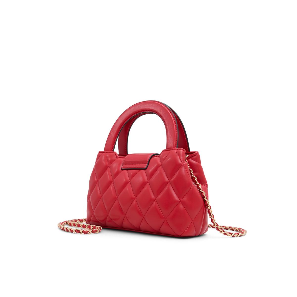 Buy Aldo Ellianaax Womens Red Top Handle Handbag with Detachable Strap