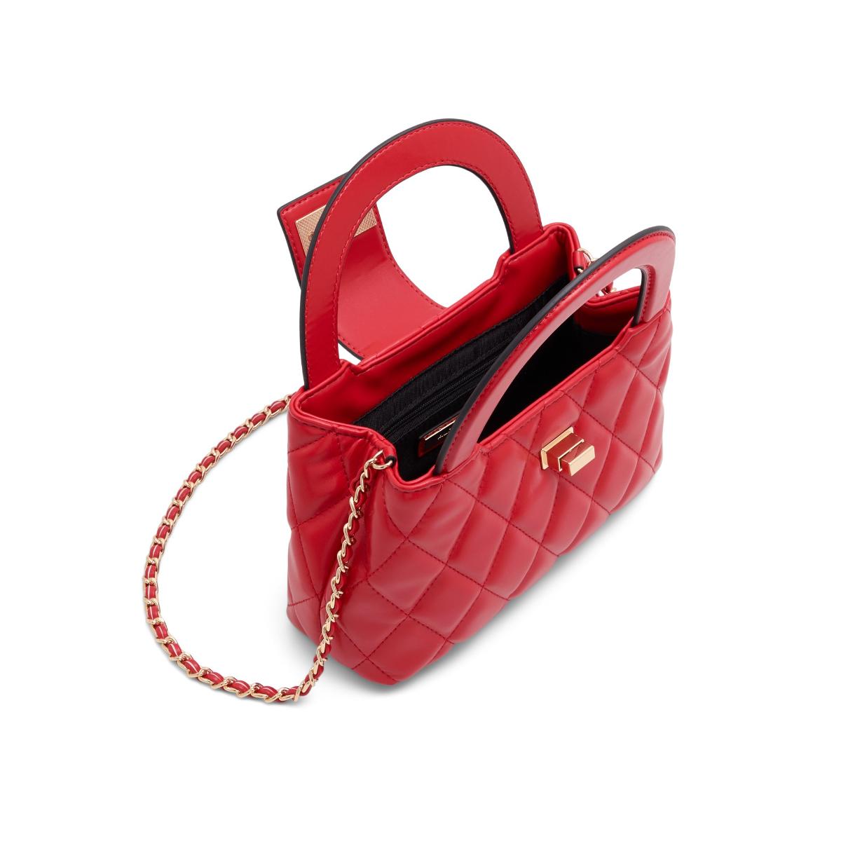 Buy Aldo Ellianaax Womens Red Top Handle Handbag with Detachable Strap