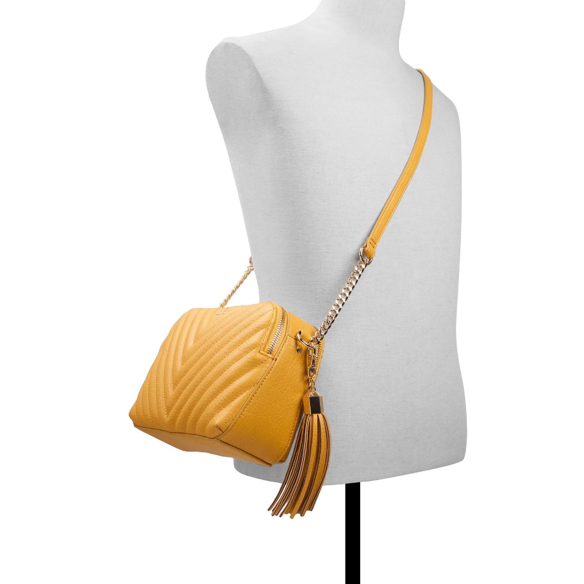 Buy Aldo Talaedar Womens Yellow Cross Body with Key Fob Online