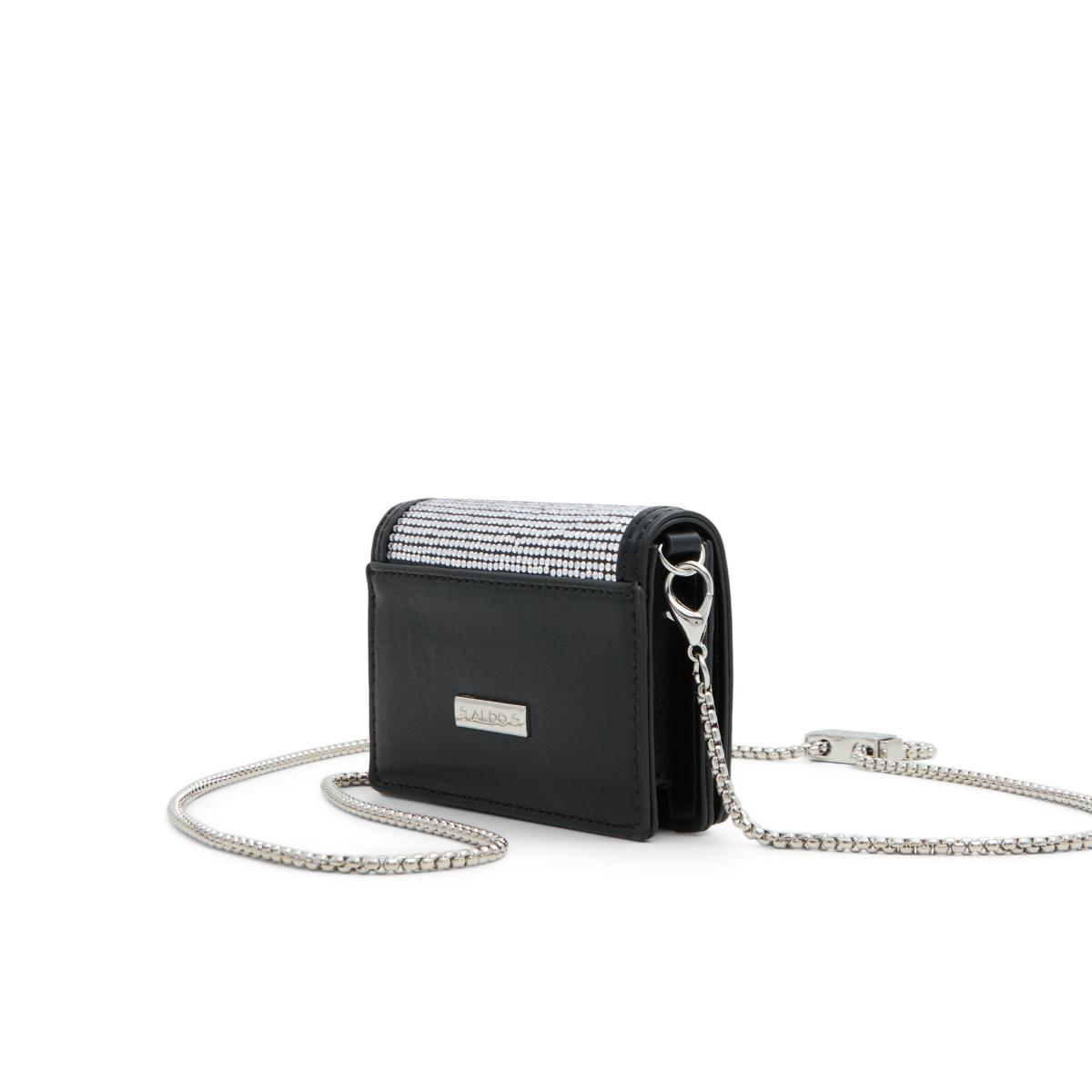 Aldo ◆TUX wallet クロスバッグ black ALDO TUX Black rhinestone crossbody bag - 200007829014