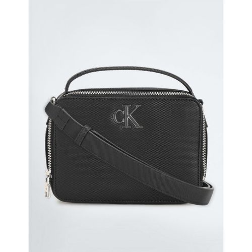 Buy Calvin Klein Black Minimal Monogram Camera Handbag with