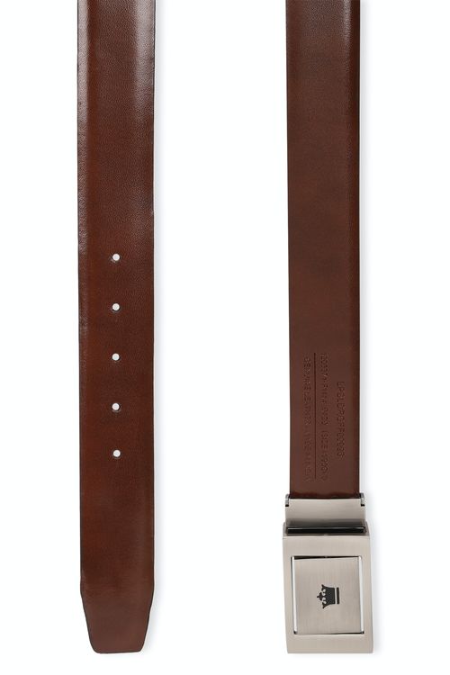 Louis Philippe Men Black & Brown Leather Reversible Belt