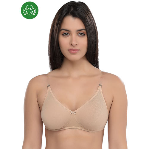Buy Inner Sense Organic Cotton Antimicrobial Backless Non-Padded Seamless  Bra - Nude (36B) Online
