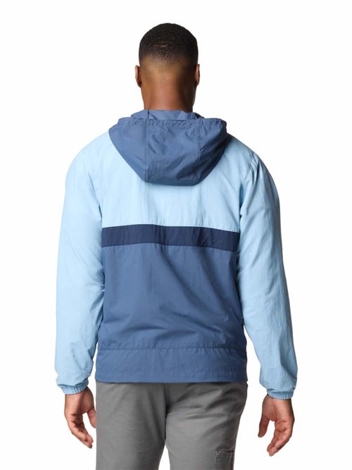 Columbia Men's Blue Omni-Shield Spire Valley Hooded Wind and Water Resistant