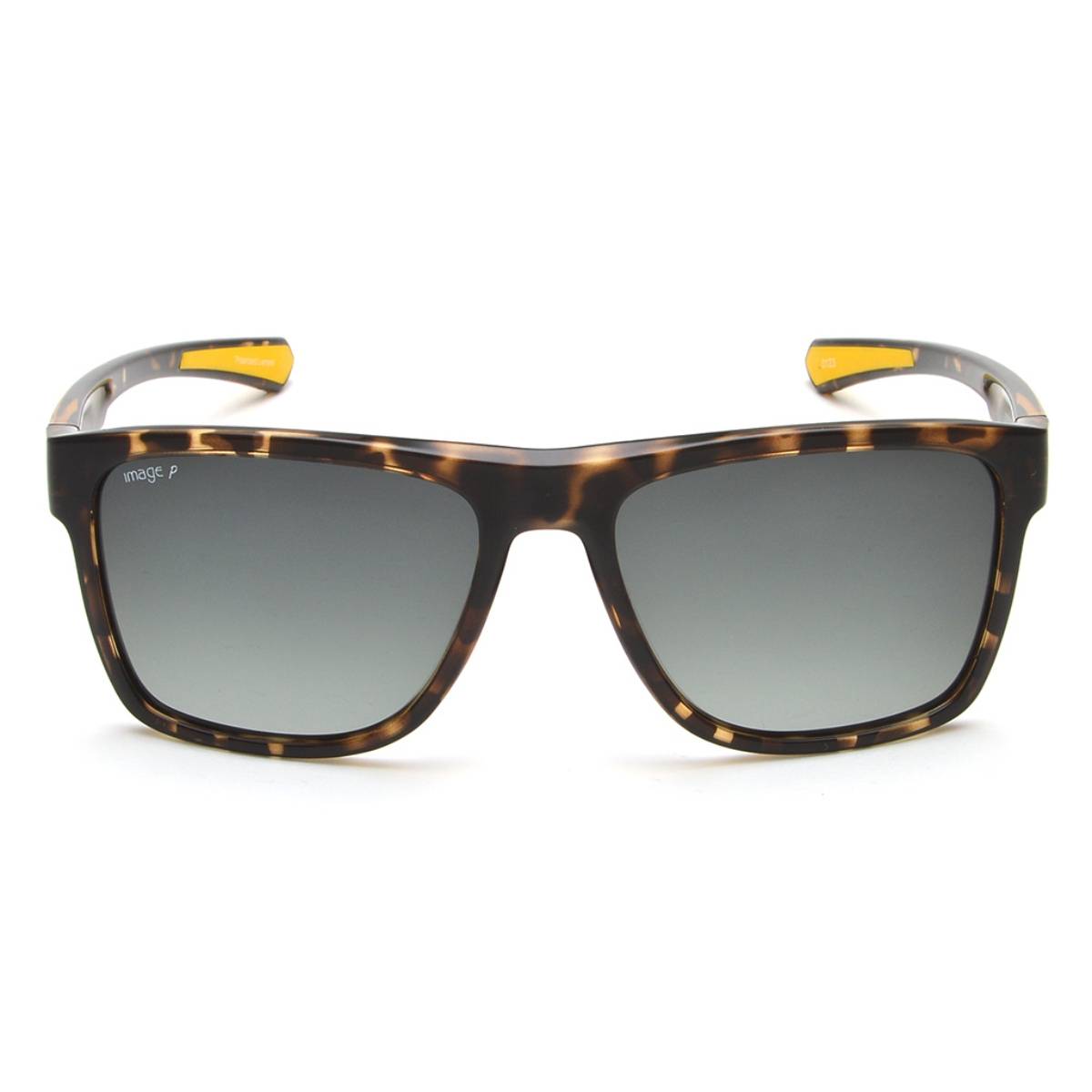 IMAGE Men Full UV Protected Gradient Green Lens Square Sunglasses (57)