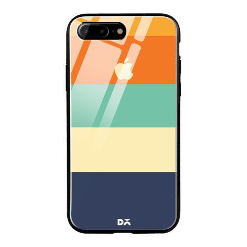dailyobjects orange quin glass case cover for iphone 7 plus